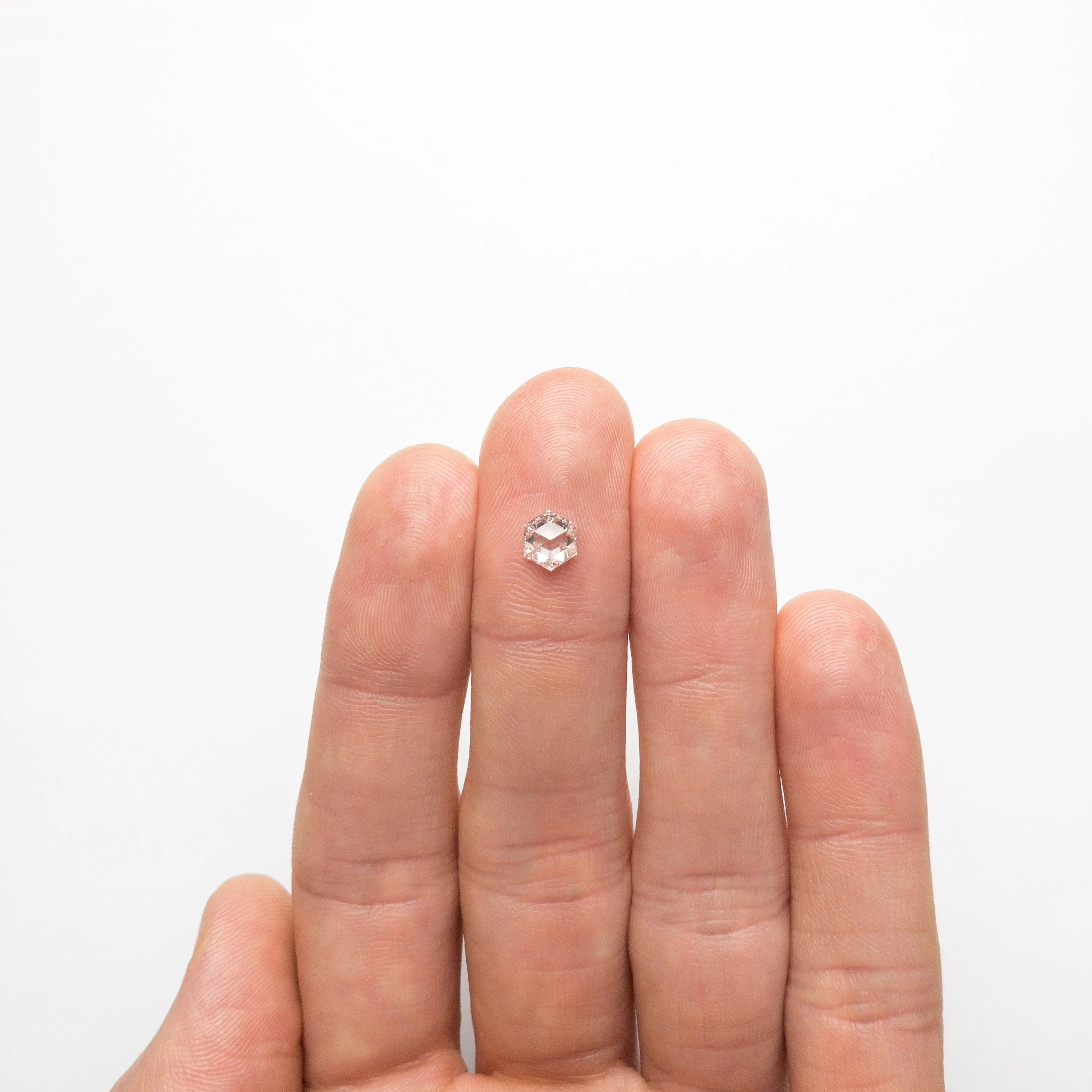 0.85ct 6.27x5.51x3.16mm GIA VS2 F Hexagon Step Cut 19019-01
