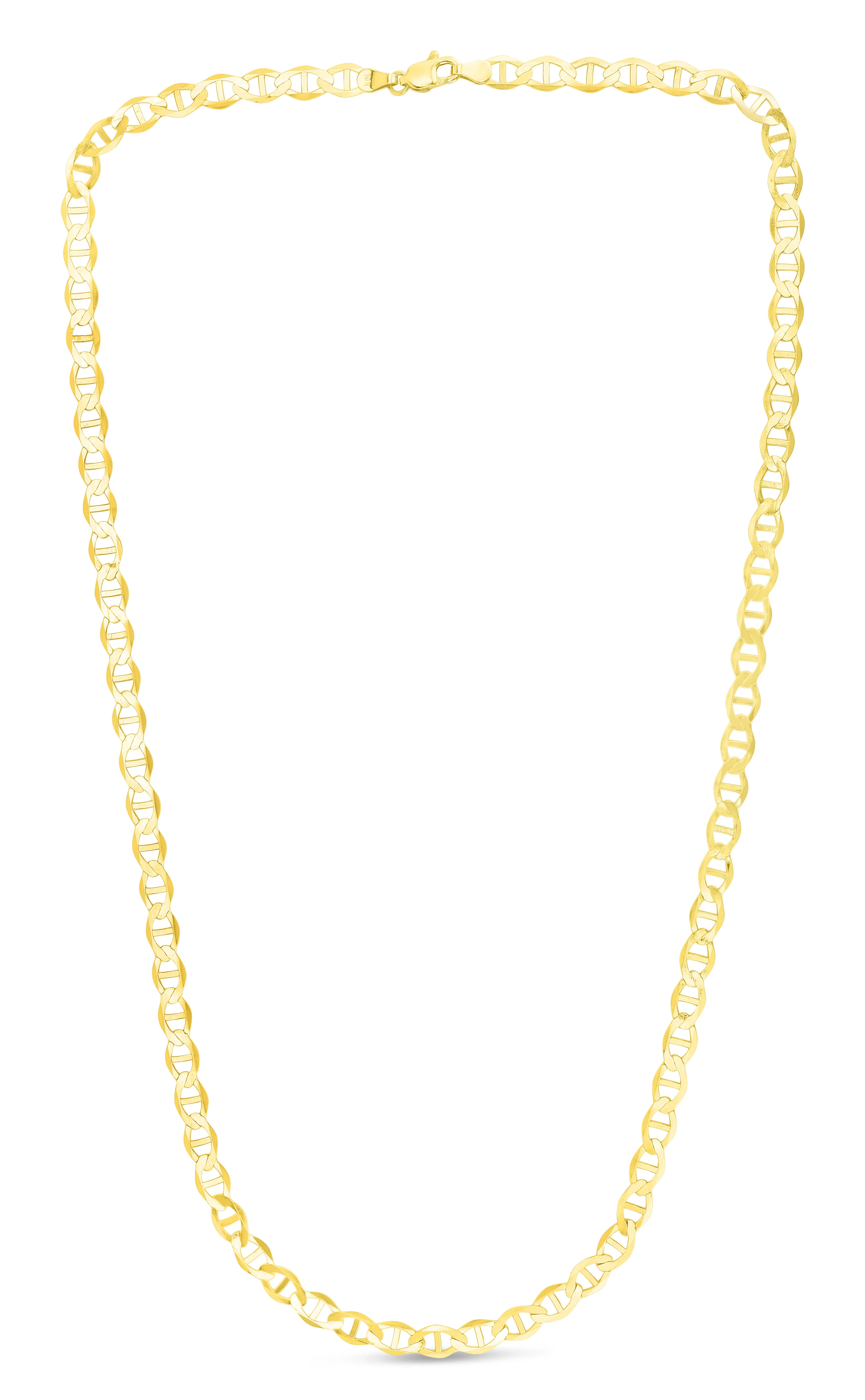14K Gold 5.5mm Mariner Chain