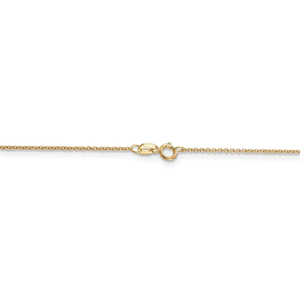 14k Yellow Gold Polished Beauty Necklace