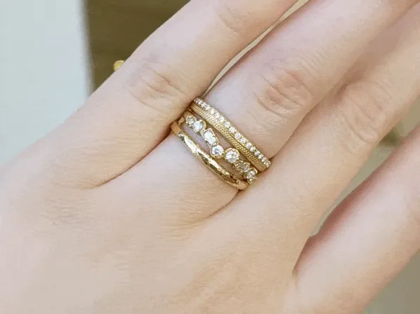 18K Gold and Mixed-Cut Diamond Festival Cascade Band
