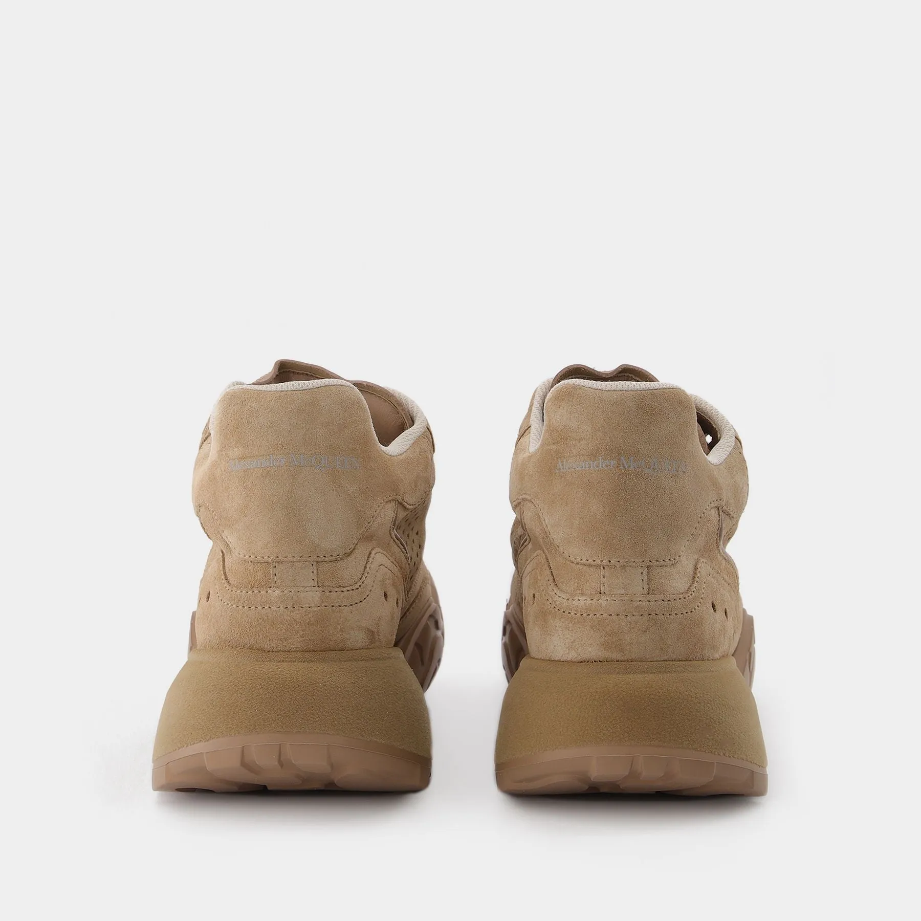 Alexander McQueen  Sneaker High in Beige Leather