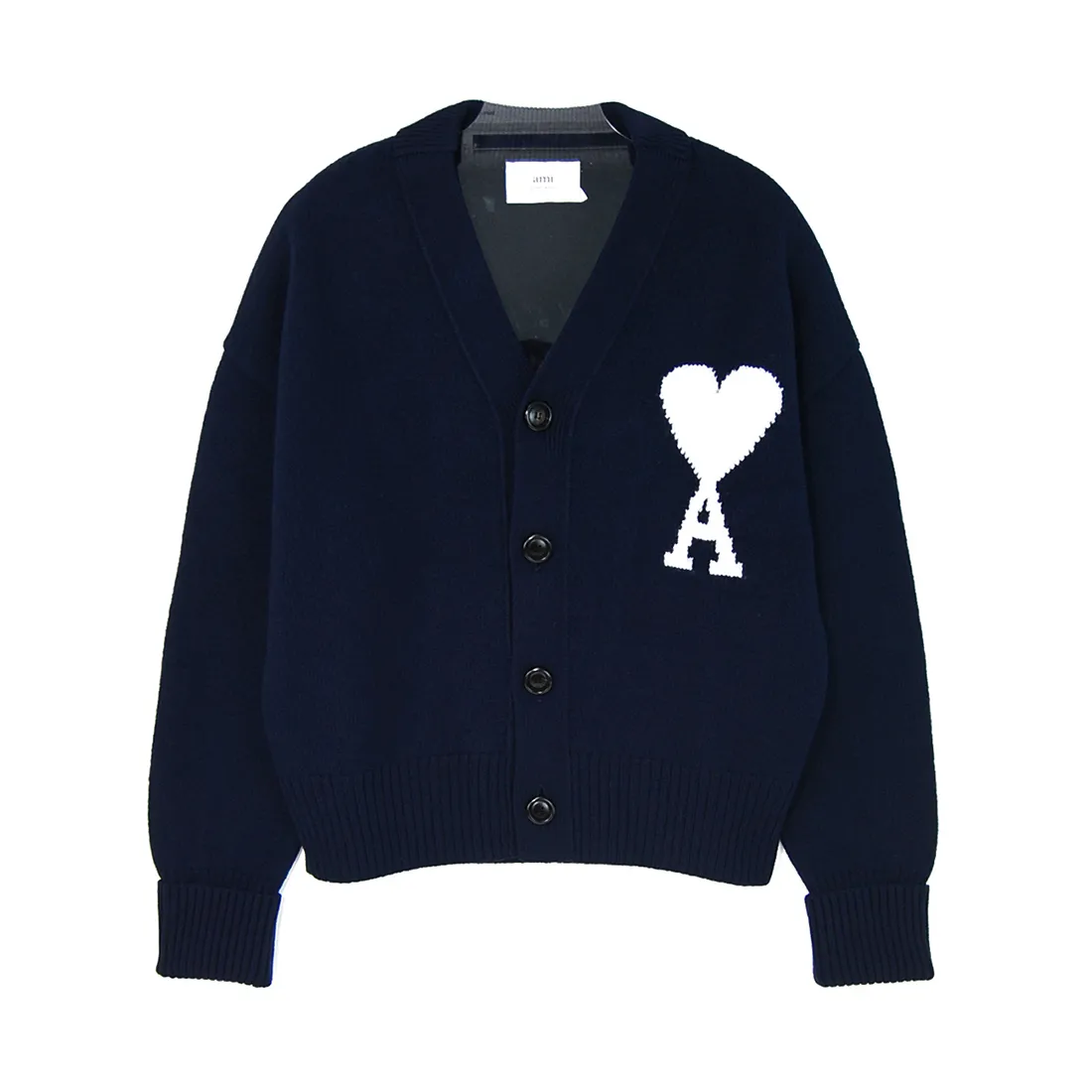 AMI PARIS  |Unisex Street Style Office Style Logo Cardigans