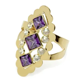 Anillo Lanzadera Violet Oro