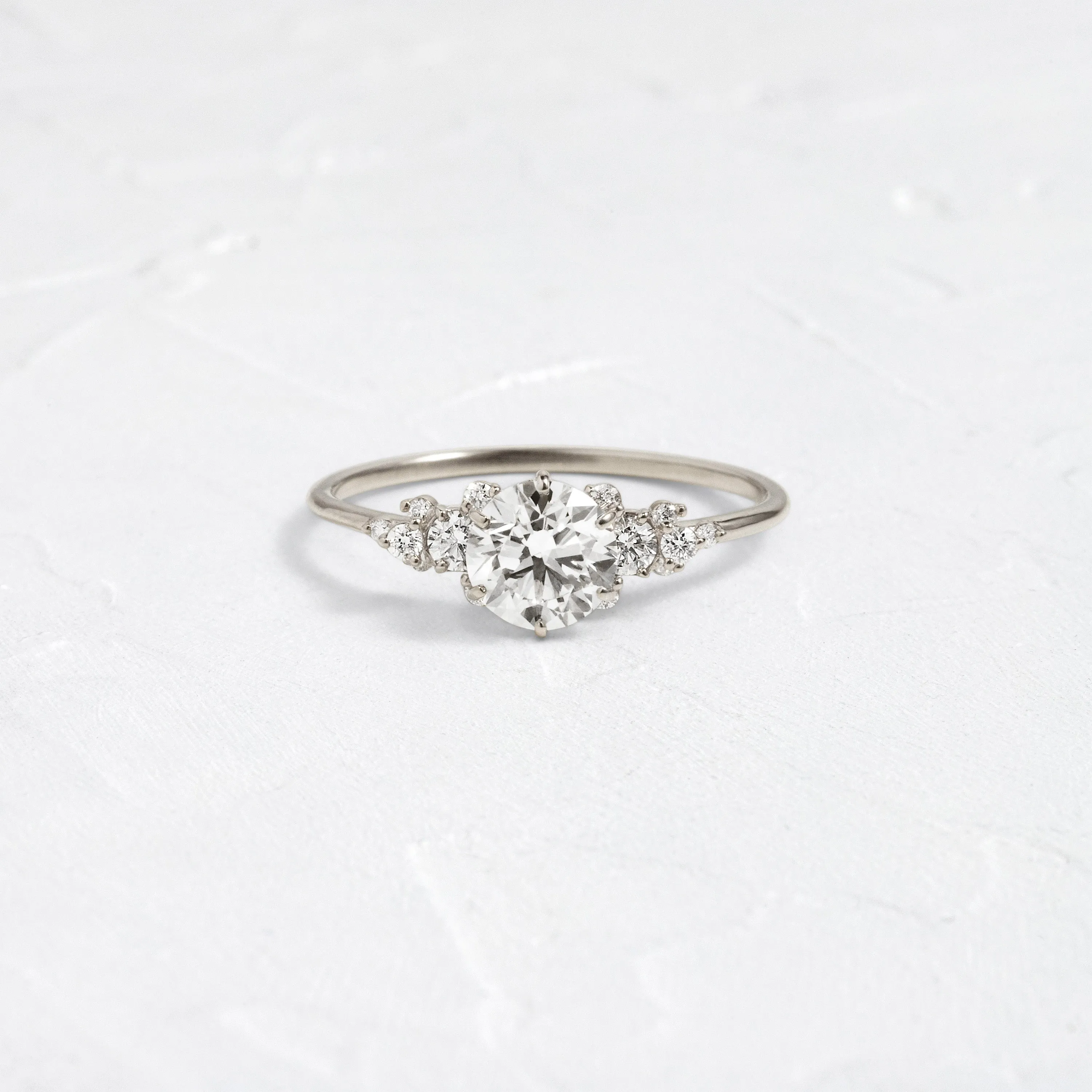 Blossom Ring, 0.8ct. Round Cut