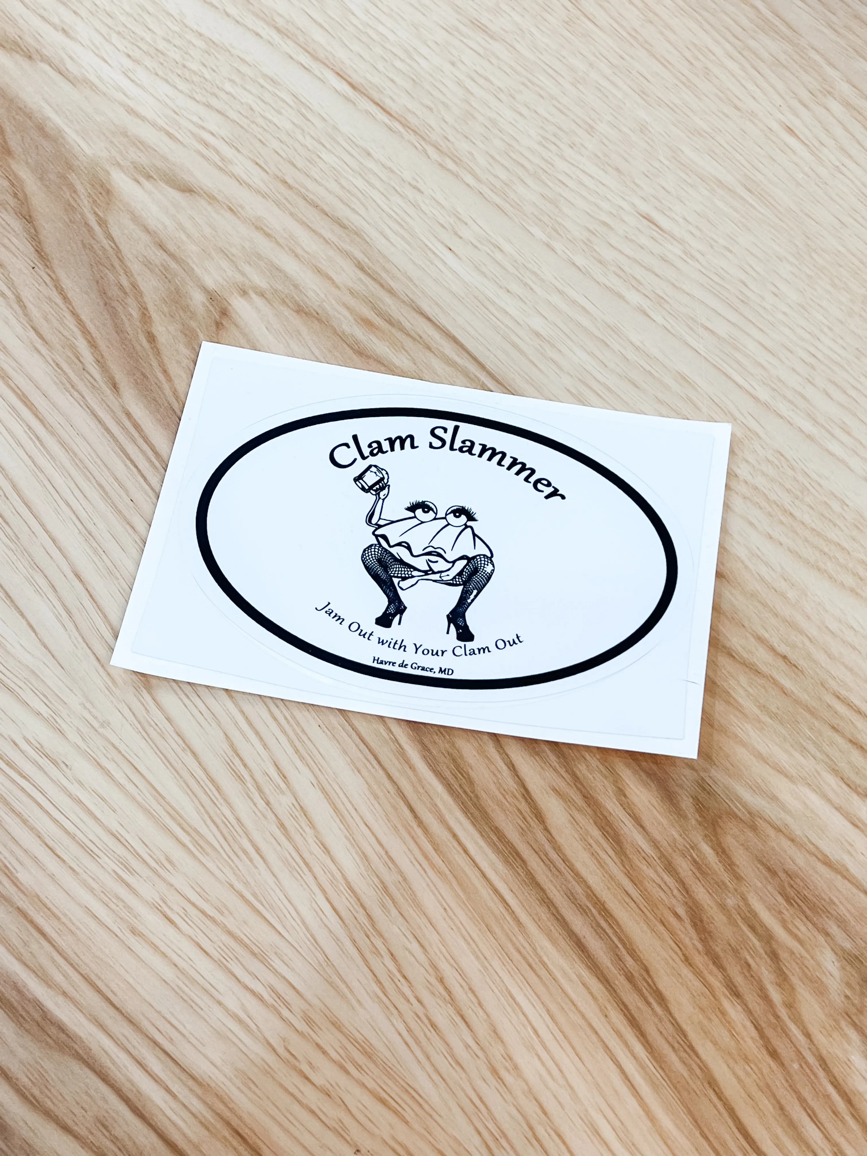 Clam Slammer Decal