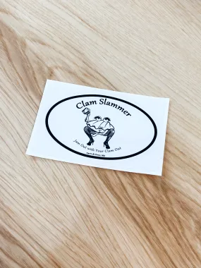 Clam Slammer Decal