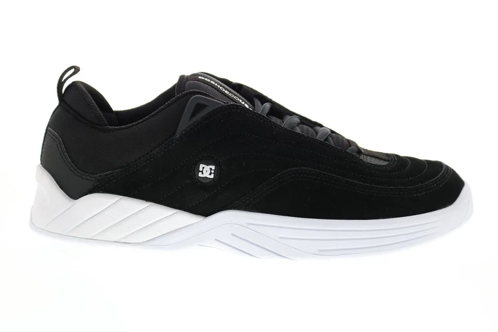 DC Williams Slim ADYS100539 Mens Black Suede Skate Inspired Sneakers Shoes