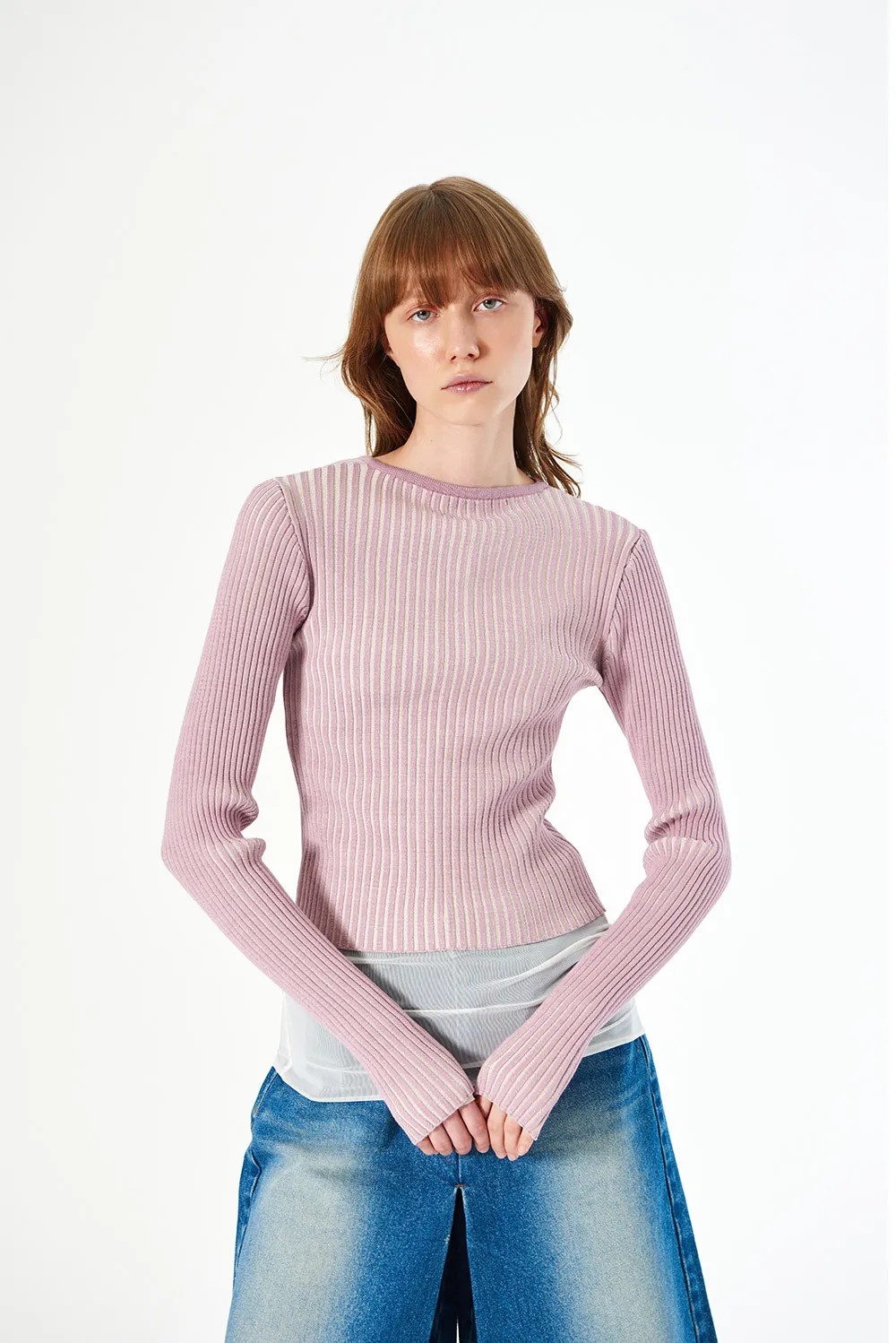 DIAGONAL  |V-neck & Crew neck