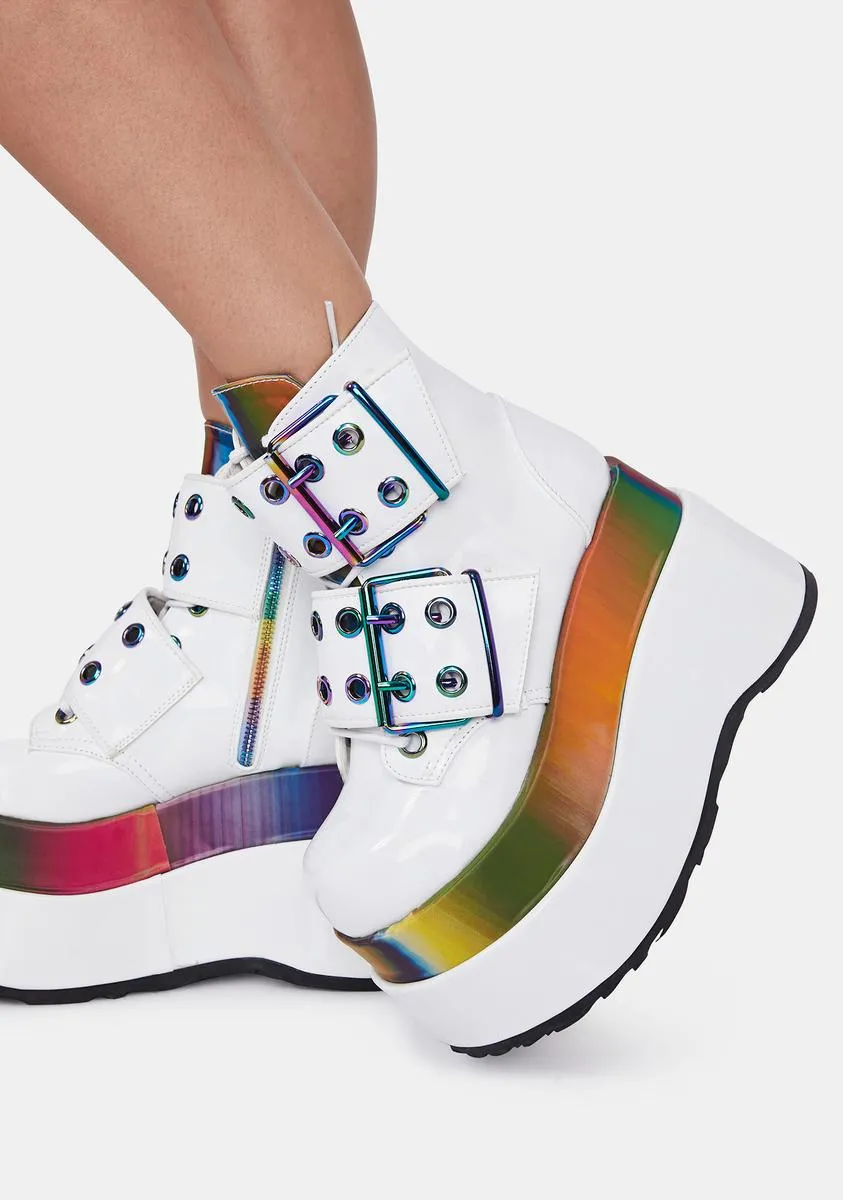 Disco Rhythm Platform Boots-