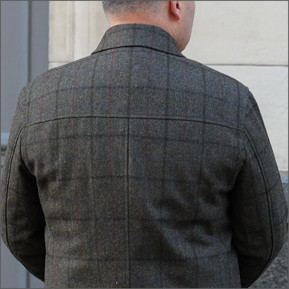 Douglas Frampton Brown Check Car Coat