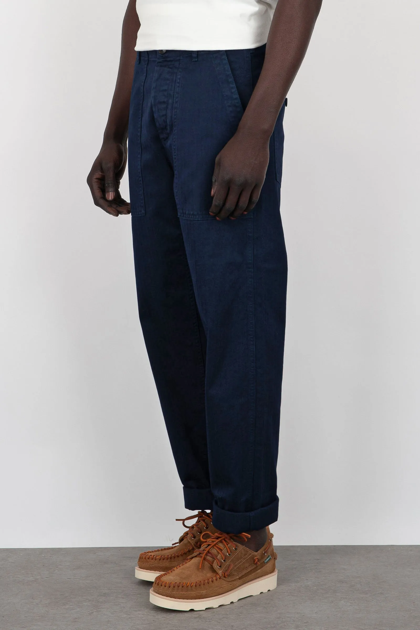 Fortela Pantalone Fatigue Cotone Blu