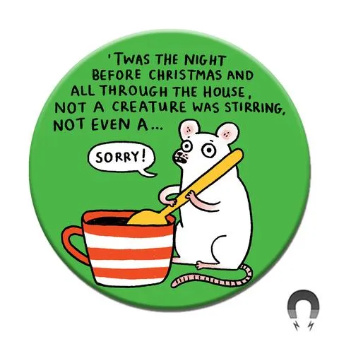 Holiday Mouse Magnet