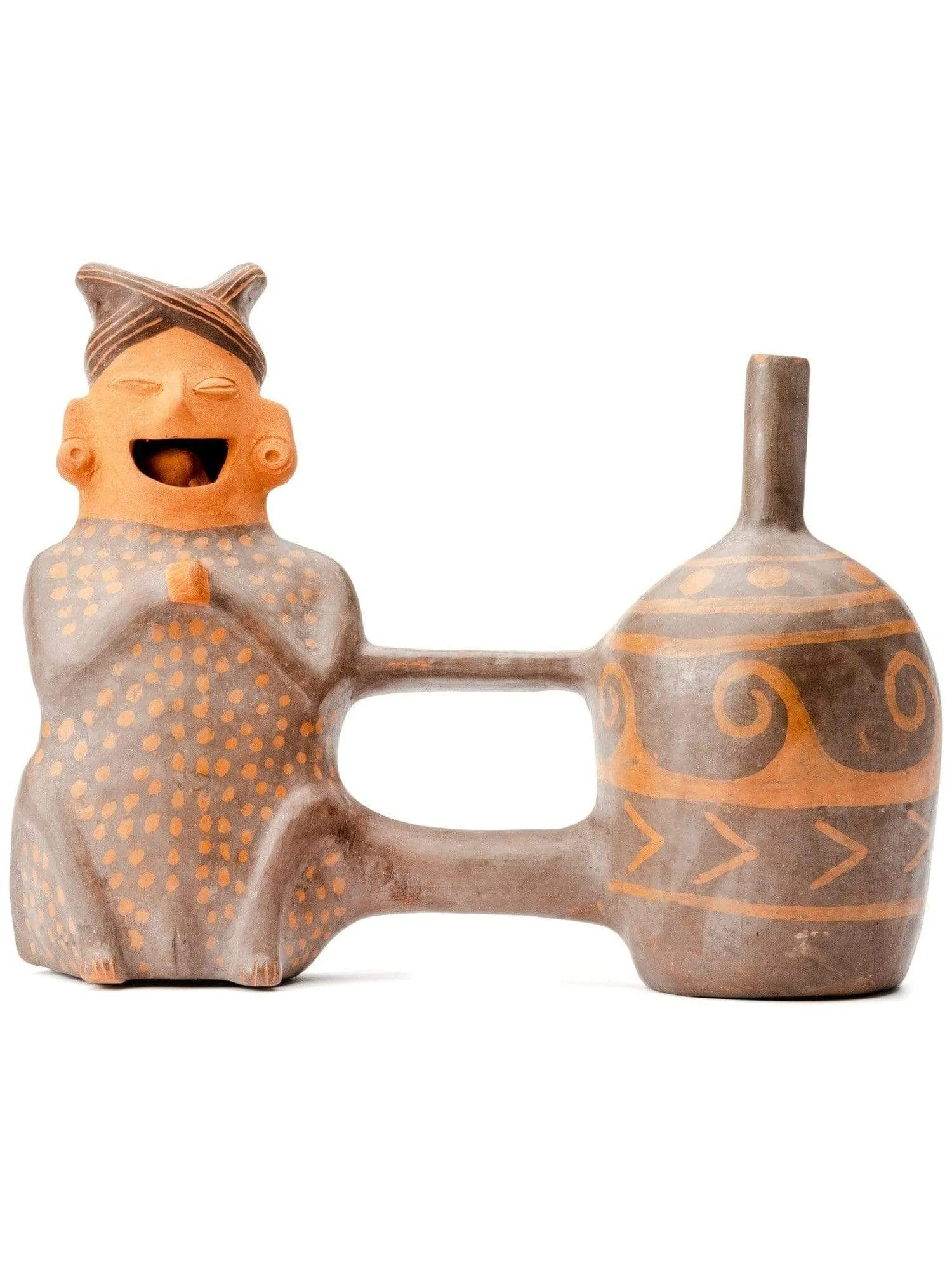 Huaco Silbador-Peruvian Whistling Vessel -The Mummy