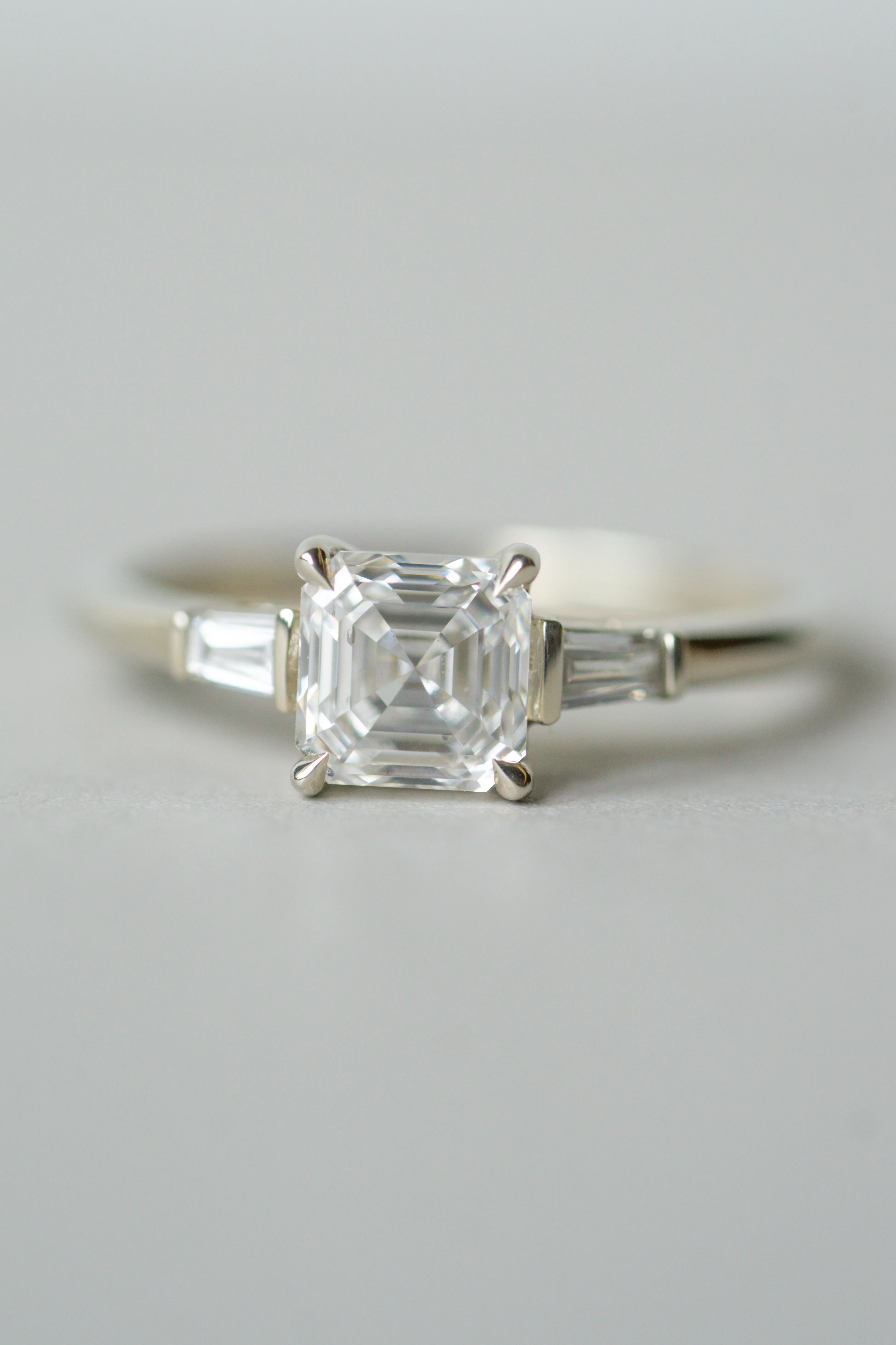 Keiko Ring -  1.24ct White Asscher Cut Lab Diamond *ready-to-ship