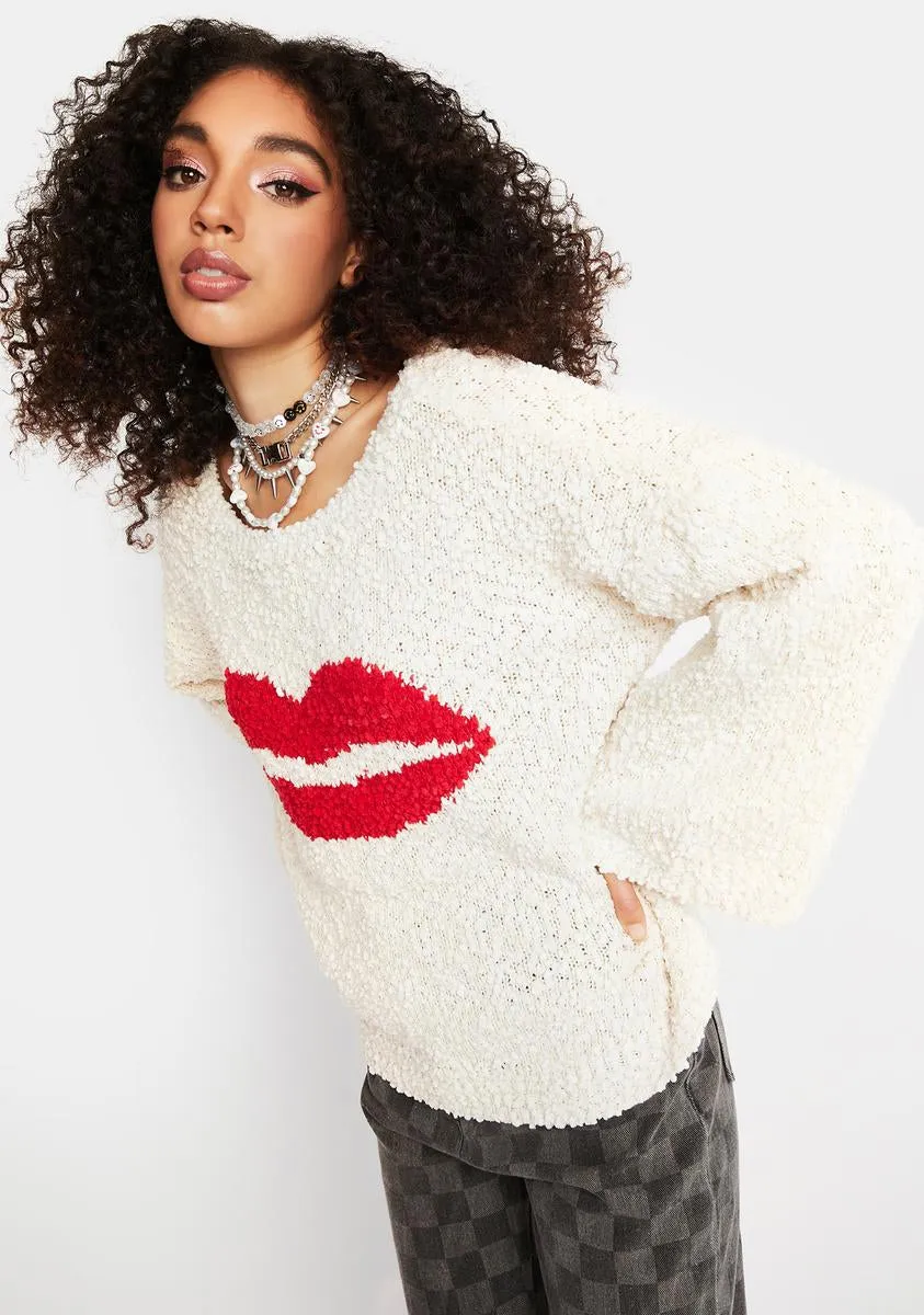Kiss Me Down Knit Sweater-
