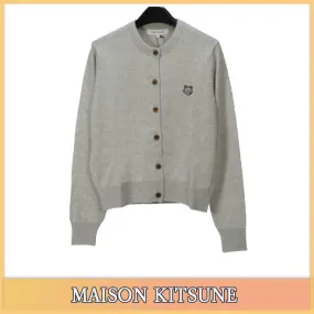 MAISON KITSUNE  |Street Style Logo Cardigans