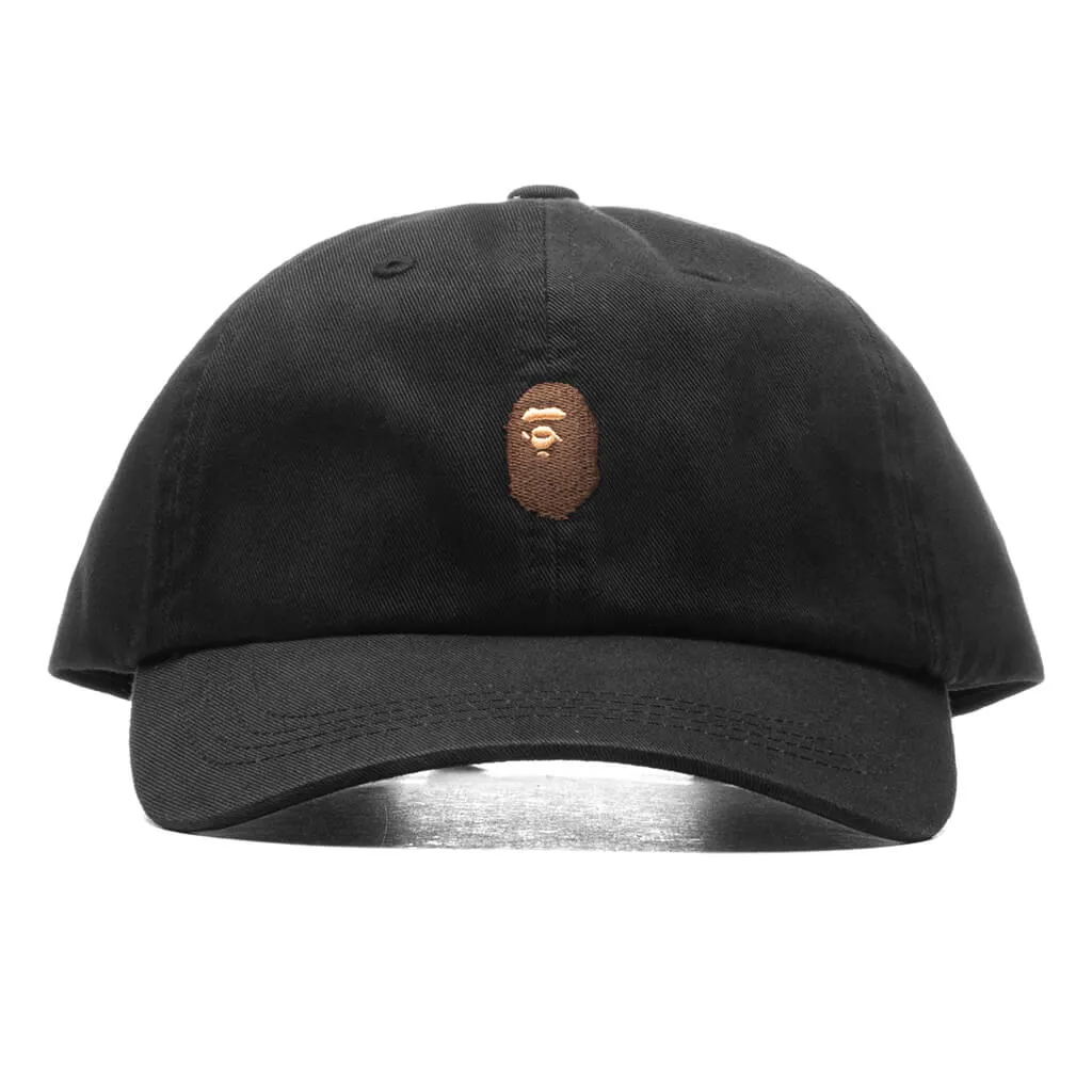 One Point Panel Cap - Black