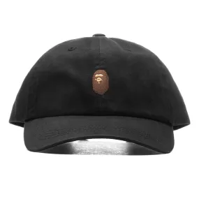 One Point Panel Cap - Black