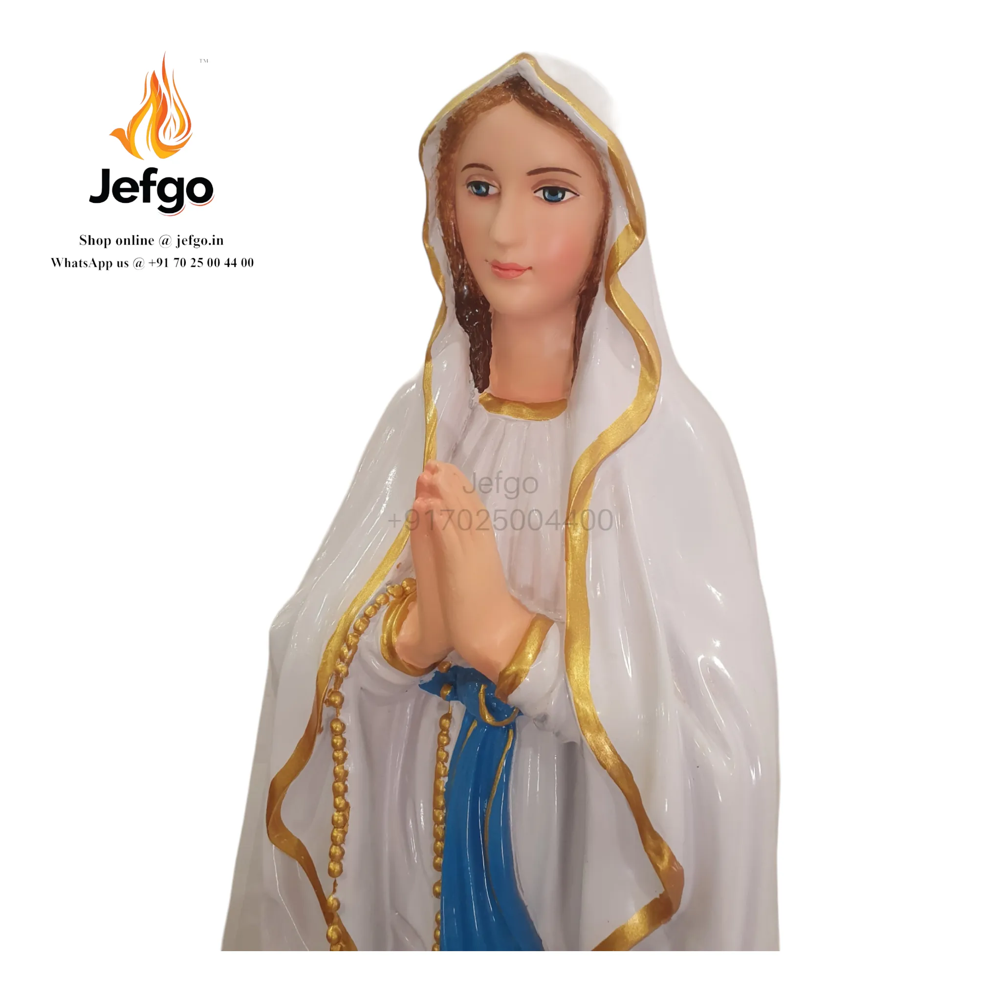 Our Lady of Lourdes Statue 3 feet/36 inch fiber