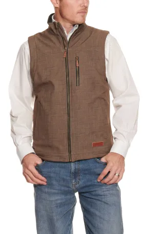 Rafter C Men's Heather Brown Bonded Vest