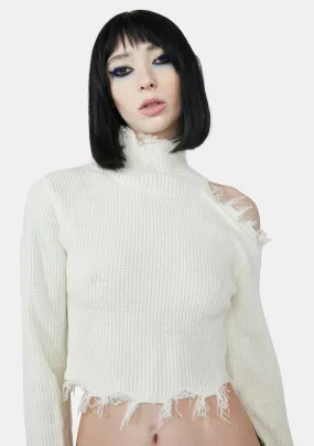 Reaching Out Cropped Sweater-