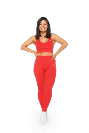 Seamless Leggings - Candy Red