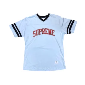 Supreme Glitter Arc Football Top Light Blue Tshirt