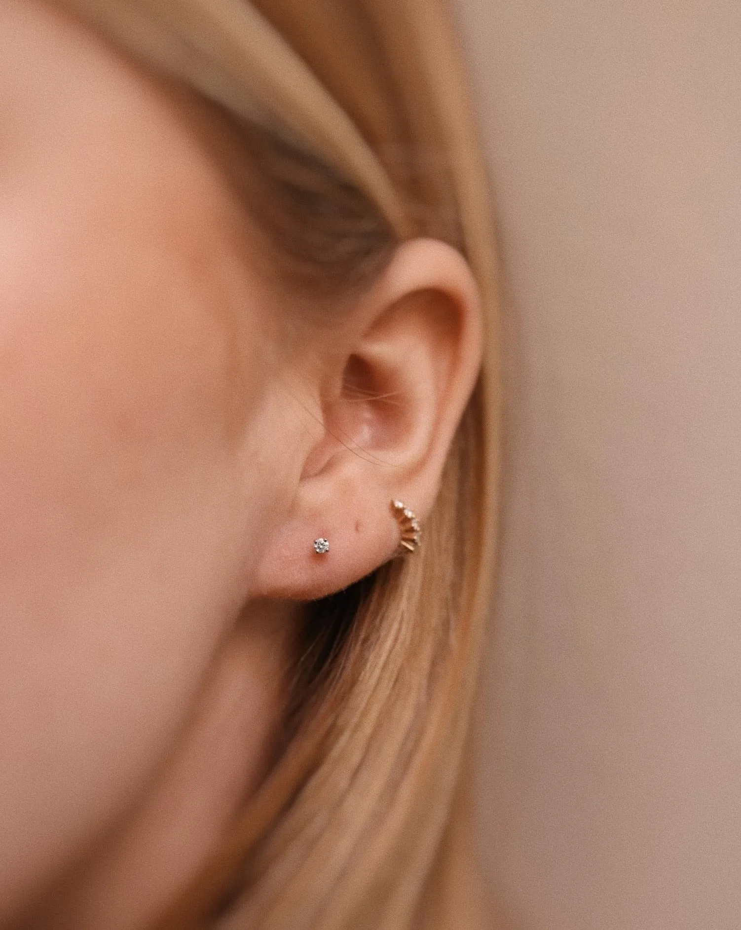Tiny Diamond Stud