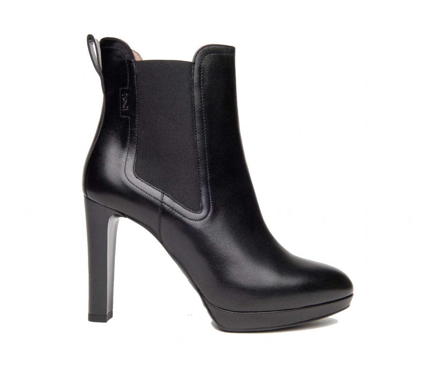 TRONCHETTI NEROGIARDINI DONNA IN PELLE NERO TACCO 10 CM  I117250DE/100