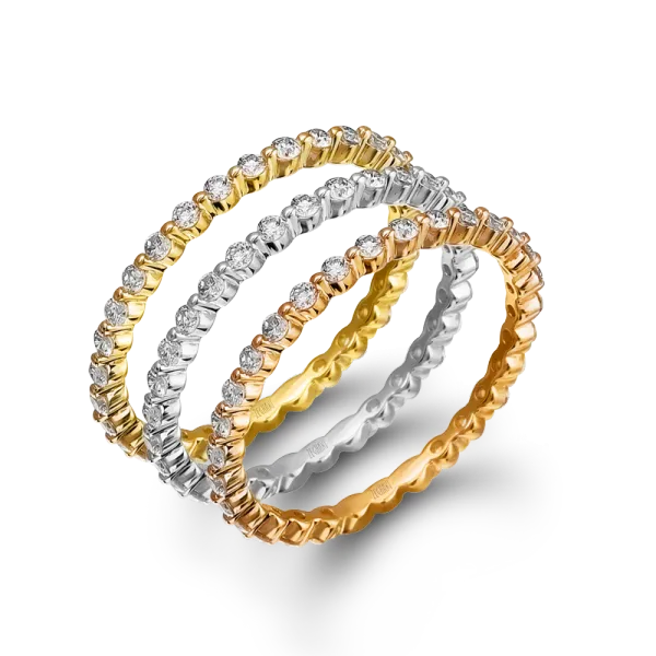 Zeghani - 14K Rose Gold Eternity Band